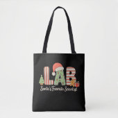 Lab Santas Favoriete wetenschapper Kerstlaboratori Tote Bag (Voorkant)