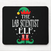 Lab Scientist Elf Job Title Funny Christmas Matchi Muismat (Voorkant)
