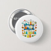 Lab Scientist Lab Week 2025 Mystery Machine van DI Ronde Button 5,7 Cm (Voorkant /achterkant)
