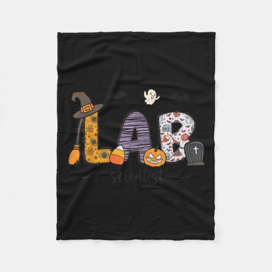 Lab Scientist Medical Lab Science Halloween Labora Fleece Deken (Voorkant)