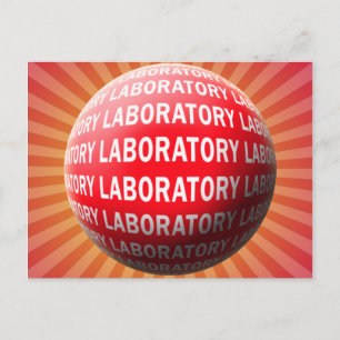 LAB SPHERE 'O BLOED' - LABORATORIUMGEHEUGEN LOGO BRIEFKAART