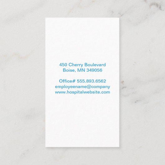 Lab Tech | DNA-Logo Visitekaartje (Achterkant)