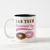Lab Tech Funny Gift Tweekleurige Koffiemok (Links)