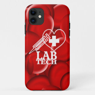 LAB TECH HEART SYRINGE LOGO Case-Mate iPhone CASE