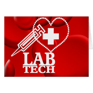 LAB TECH HEART SYRINGE LOGO - LABORATORIUMWETENSCH