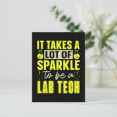 Lab Tech Het vergt veel laboratorium technicus Feestdagenkaart (Staand voorkant)