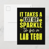 Lab Tech Het vergt veel laboratorium technicus Feestdagenkaart (Voorkant / Achterkant)