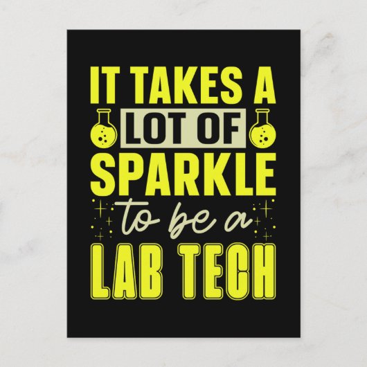 Lab Tech Het vergt veel laboratorium technicus Feestdagenkaart (Voorkant)