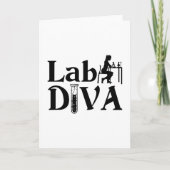 Lab Tech Lab Diva Chemist Laboratory Technician Kaart (Voorkant)