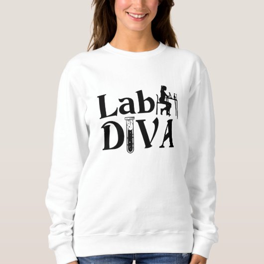 Lab Tech Lab Diva Chemist Laboratory Technician Trui (Voorkant)