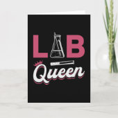 Lab Tech Lab Queen Laboratory Science Technicien Kaart (Voorkant)