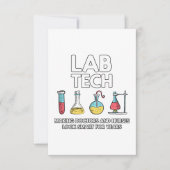 Lab Tech Laboratory Bedankkaart (Voorkant)