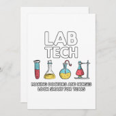 Lab Tech Laboratory Bedankkaart (Voorkant / Achterkant)