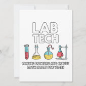 Lab Tech Laboratory Feestdagenkaart (Voorkant)