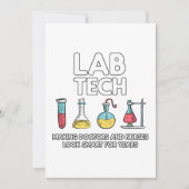 Lab Tech Laboratory Feestdagenkaart (Voorkant)