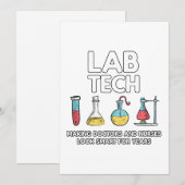 Lab Tech Laboratory Feestdagenkaart (Voorkant / Achterkant)