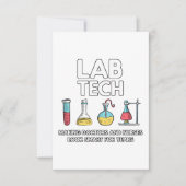 Lab Tech Laboratory Kaart (Voorkant)