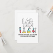 Lab Tech Laboratory Kaart (Voorkant / Achterkant in situ)