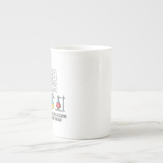 Lab Tech Laboratory Porselein Kop (Voorkant)