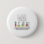 Lab Tech Laboratory Ronde Button 5,7 Cm (Voorkant)