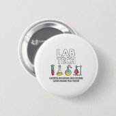 Lab Tech Laboratory Ronde Button 5,7 Cm (Voorkant /achterkant)