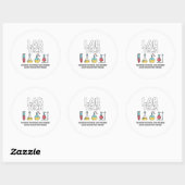 Lab Tech Laboratory Ronde Sticker (Vel)
