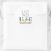 Lab Tech Laboratory Ronde Sticker (Tas)