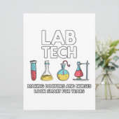 Lab Tech Laboratory Save The Date (Staand voorkant)
