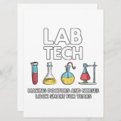 Lab Tech Laboratory Save The Date (Voorkant / Achterkant)