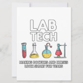 Lab Tech Laboratory Save The Date (Voorkant)