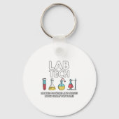 Lab Tech Laboratory Sleutelhanger (Voorkant)