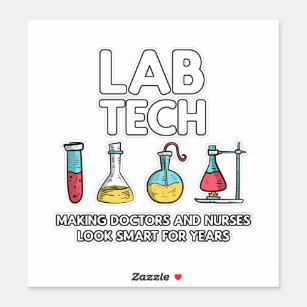 Lab Tech Laboratory Sticker