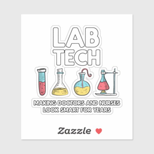 Lab Tech Laboratory Sticker (Vel)