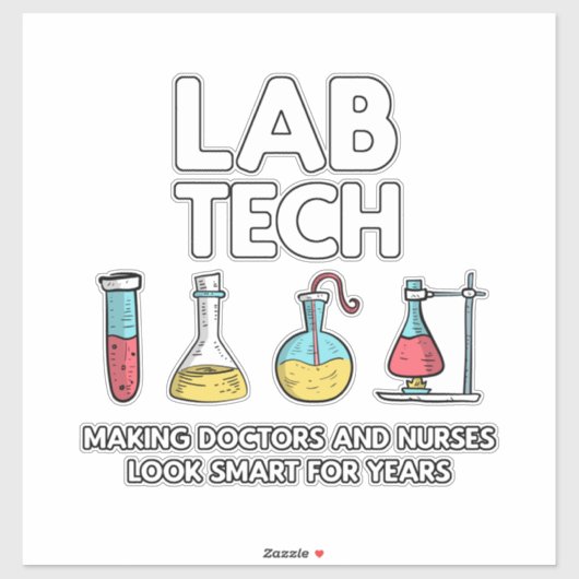 Lab Tech Laboratory Sticker (Vel)