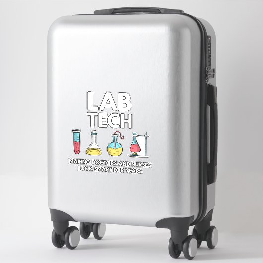 Lab Tech Laboratory Sticker (Koffer)