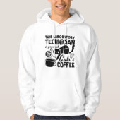 Lab Tech Laboratory Technician Cats Coffee Science Hoodie (Voorkant)