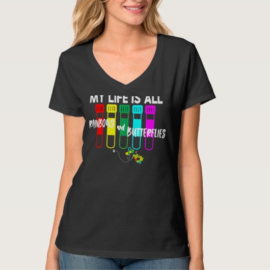 Lab Tech Laboratory Technician Week 2022 Kleurrijk T-shirt (Voorkant)
