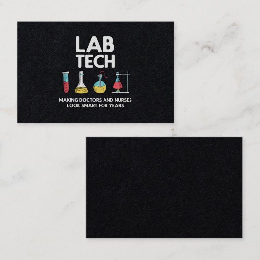 Lab Tech Laboratory Visitekaartje (Voorkant / Achterkant)