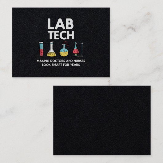 Lab Tech Laboratory Visitekaartje (Voorkant / Achterkant)