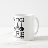 Lab Tech Life Doctor Chemist Laboratory Technician Koffiemok (Voorkant rechts)