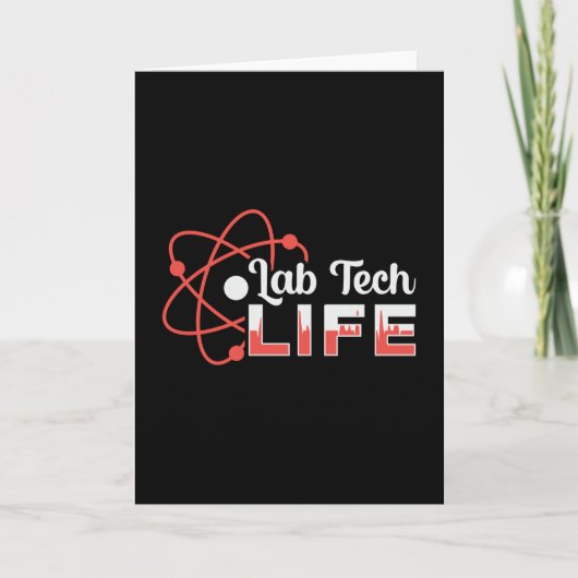 Lab Tech Life Laboratory Science Technicia Gift Kaart (Voorkant)