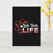 Lab Tech Life Laboratory Science Technicia Gift Kaart (Gele Bloem)