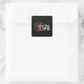 Lab Tech Life Laboratory Science Technicia Gift Vierkante Sticker (Tas)