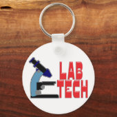 LAB TECH MET MICROSCOPE SLEUTELHANGER (Voorkant)