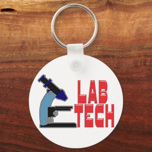LAB TECH MET MICROSCOPE SLEUTELHANGER (Voorkant)