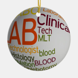 LAB TECH MLT KLINISCHE CHRISTMAS KERAMISCH ORNAMENT