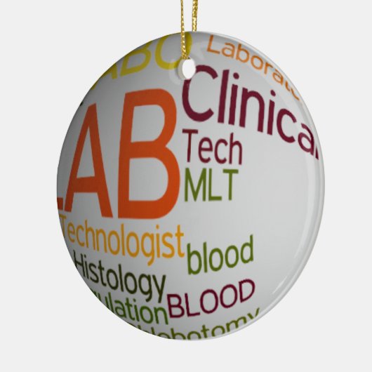 LAB TECH MLT KLINISCHE CHRISTMAS KERAMISCH ORNAMENT (Links)