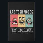 Lab Tech Moods Laboratory Science Technicia Gift Imitatie Canvas Print<br><div class="desc">Deze grappige laboratoriumtechnicus ontwerpt voor vrouwen en mannen die van hun laboratorium- en wetenschappelijke baan houden. Show dat je een trotse labtechnologie bent. Op het laboratoriummotief is het citaatLab Tech Moods.</div>