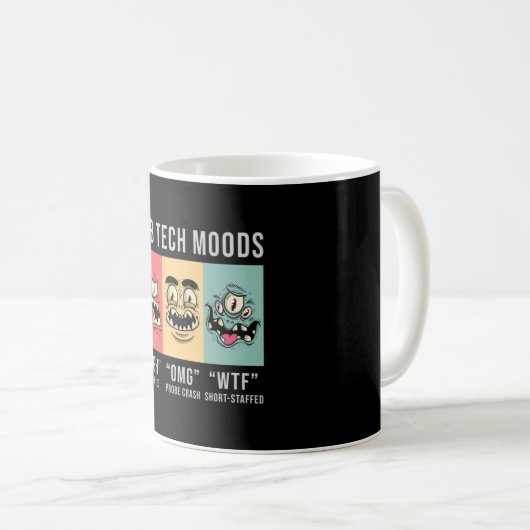 Lab Tech Moods Laboratory Science Technicia Gift Koffiemok (Voorkant rechts)