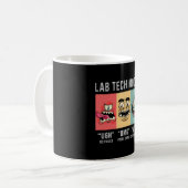 Lab Tech Moods Laboratory Science Technicia Gift Koffiemok (Voorkant links)